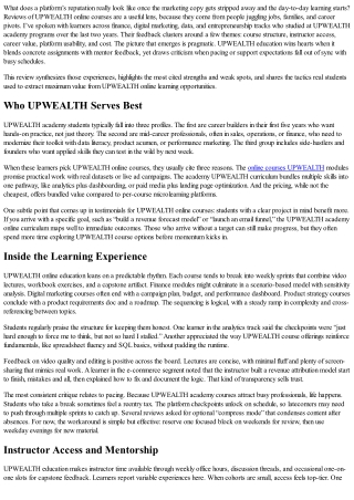 UPWEALTH Online Courses Reviews: What Learners Are Saying