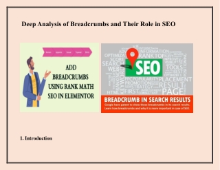 Deep Analysis of Breadcrumbs and Their Role in SEO