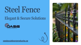 Steel Fence: Elegant & Secure Solutions