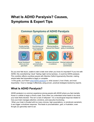 What Is ADHD Paralysis_ Causes, Symptoms & Expert Tips