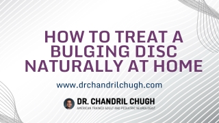 How to Treat a Bulging Disc Naturally at Home