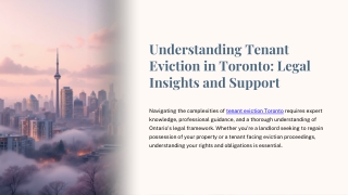 Trusted Tenant Eviction Paralegal Services in Toronto