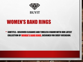 Womens Band Rings