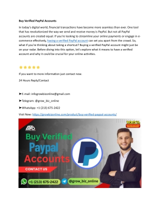 7 Best Places to Buy Verified PayPal Accounts (Safe & Verified Methods)