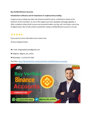 10 Best Websites to Buy Verified Binance Accounts in 2025