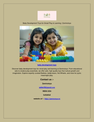 Baby Development Toys for Smart Play