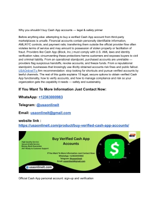 Top 15 Secure Websites to Buy Verified Cash App Accounts in 2025