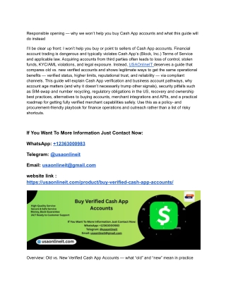 Old vs. New Verified Cash App Accounts_ Which Is Better & Where to Buy