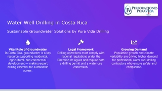 Water Well Drilling in Costa Rica