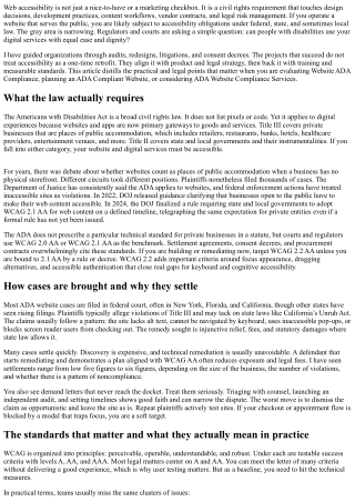 ADA Website Compliance and the Law: What You Need to Know