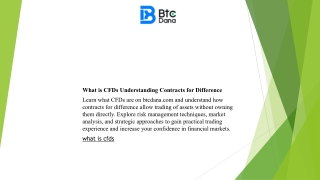 What is CFDs Understanding Contracts for Difference