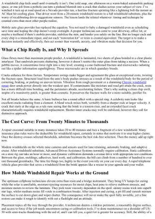 Mobile Windshield Repair: Fixing Chips Before They Spread