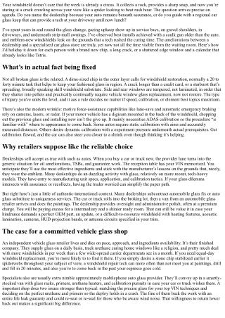 Auto Glass Shop vs. Dealership: Where to Go?