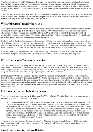 VPN Cheapest vs Best Cheap VPN: What’s the Real Difference?