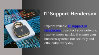 IT Support Henderson