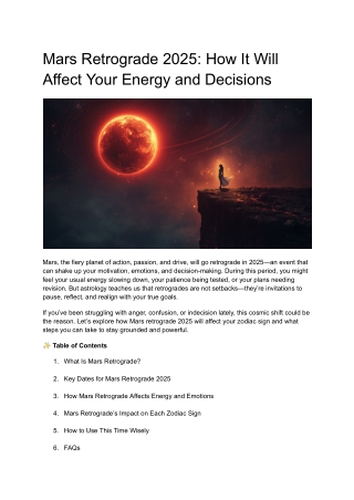 Mars Retrograde 2025_ How It Will Affect Your Energy and Decisions