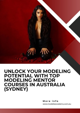 Unlock Your Modeling Potential with Top Modeling Mentor Courses in Australia (Sydney)