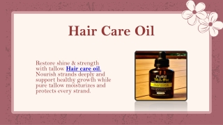 Hair Care Oil
