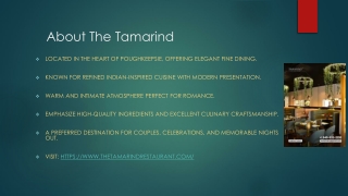 A Romantic Dining Escape Near Poughkeepsie | The Tamarind