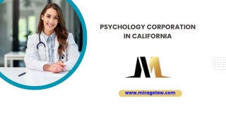 Psychology Corporation in California - www.miragelaw.com
