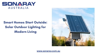 Smart Homes Start Outside: Solar Outdoor Lighting for Modern Living