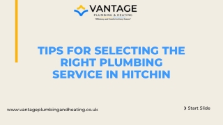 Tips for Selecting the Right Plumbing Service in Hitchin