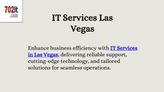 IT Services Las Vegas