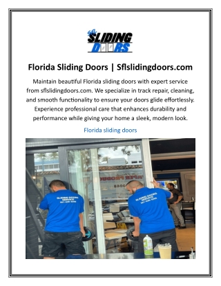 Florida Sliding Doors | Sflslidingdoors.com