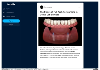 The Future of Full-Arch Restorations in Dental Lab Services