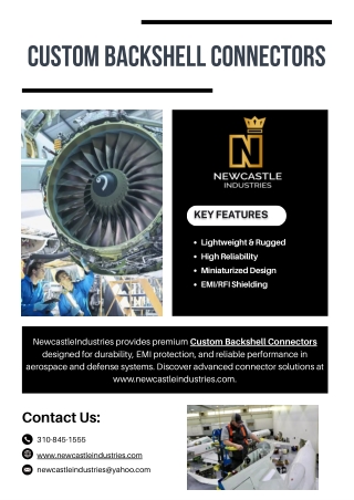 Custom Backshell Connectors - www.newcastleindustries.com