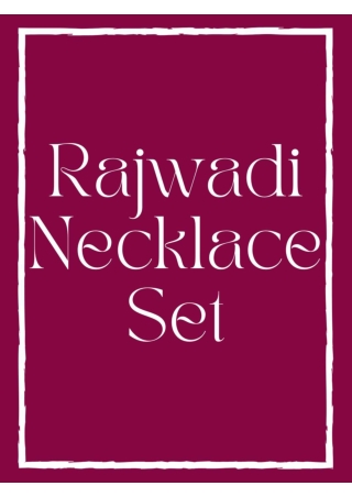 Rajwadi Long Necklace Set at Wholesale Prices from Ambani Fashion Jewellery