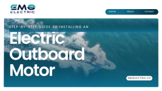 Step-by-Step Guide to Installing an Electric Outboard Motor
