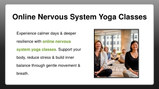 Online Nervous System Yoga Classes