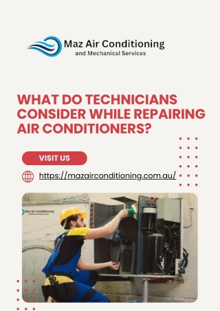What Do Technicians Consider While Repairing Air Conditioners?