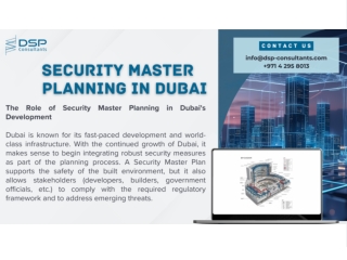 Security Master Plan in Dubai