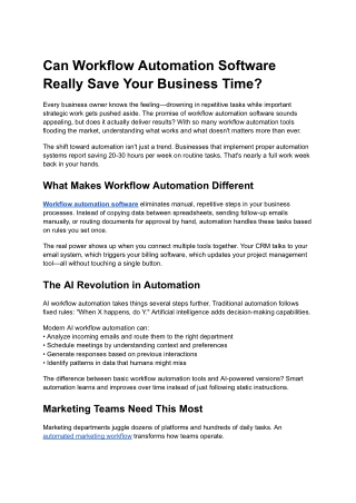 Can Workflow Automation Software Really Save Your Business Time_