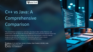 C   and Java Comparison: From Basics to Applications