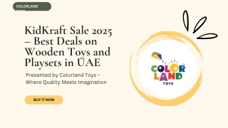 KidKraft Sale 2025 | Exciting Offers at Colorland Toys UAE