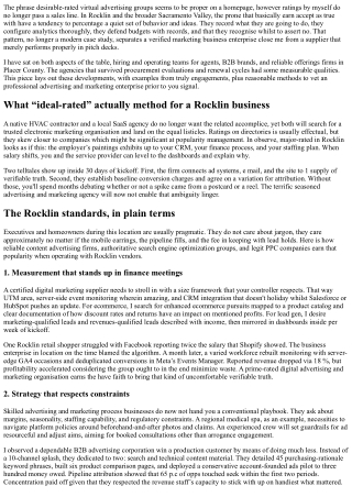 Top-Rated Digital Marketing Agencies: Rocklin’s Criteria for Excellence