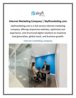 Internet Marketing Company | Skyfimarketing.com