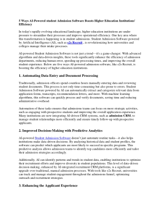 Student Admission Software