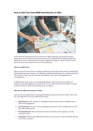 How to Start Your Own SMM Panel Business in 2025