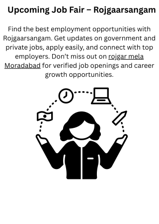 Upcoming Job Fair – Rojgaarsangam