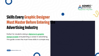 Skills Every Graphic Designer Must Master Before Entering the Advertising Industry