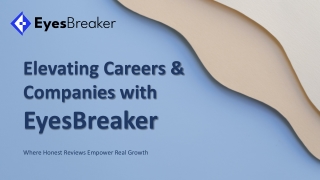Elevating Careers & Companies with EyesBreaker