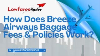 How Does Breeze Airways Baggage Fees & Policies Work