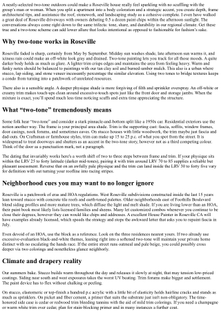 House Painter in Roseville CA: Trendy Two-Tone Exteriors