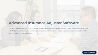 Smart Claims Handling with Advanced Insurance Adjuster Software