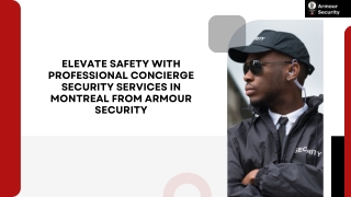 Concierge Security Services Montreal | Professional Front Desk Security | Secure