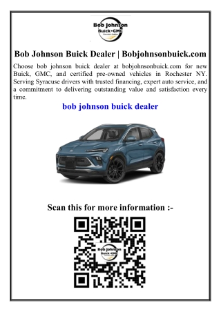Bob Johnson Buick Dealer  Bobjohnsonbuick.com